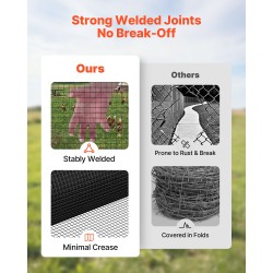 Hitsattu galvanoitu rautaverkko 152 cm x 15,2 m musta PVC pinnoite