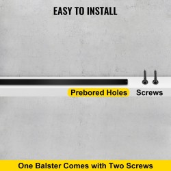 Alumiiniseoksen kaidepinnat 76 kpl 75 cm 2,5 cm jauhemaalatut mustat ulkokäyttöön