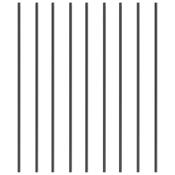 Kaidepinnat alumiiniseoksesta 13x13x1118 mm 31 kpl jauhemaalattu mattamusta