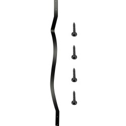 Rautaiset terassin kaidepinnat 51 kpl 82 cm musta jauhemaalattu