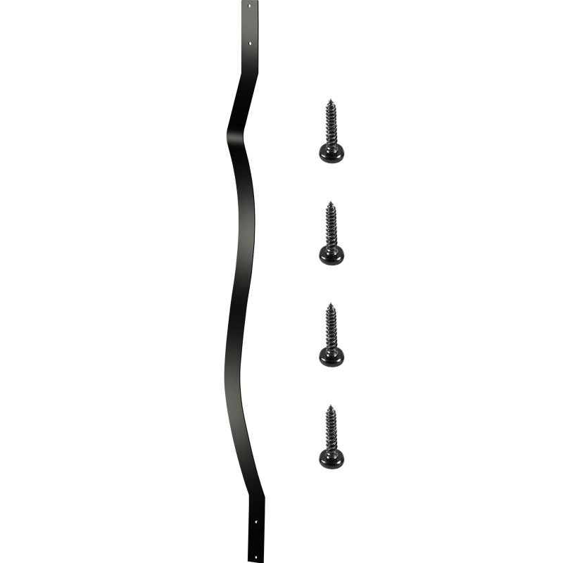 Rautaiset terassin kaidepinnat 51 kpl 82 cm musta jauhemaalattu