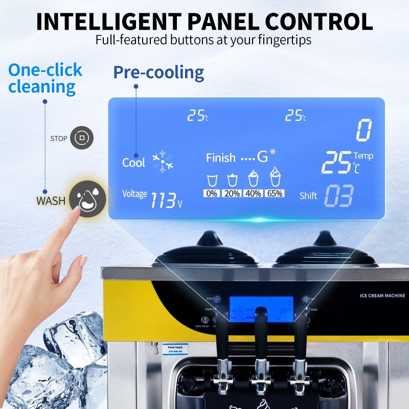 Pehmiskone pöytämallinen 2200W 22–30 l tunnissa 2x6l ruostumattomat suppilot 2l sylinteri