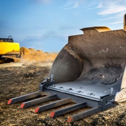 Puristettavat roskahaarukat 48 tuuman kauhaan Q235 seosteräs 1200 kg