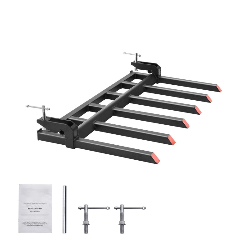 Purupiikit seosterästä 60 tuuman kauhaan 2000 kg 6 hammasta