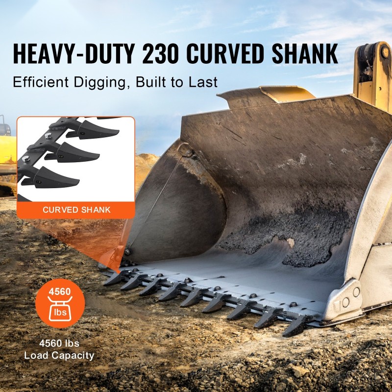 Kauhan hammastanko Q345-seosteräs 1800 mm 9 hammasta 2000 kg kuormitus