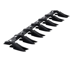 Hammastanko 1300 mm Q345-seosteräs 7 hammasta 2000 kg kantavuus traktorin kauhaan