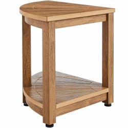 Kulmamallinen suihkupenkki puukuviollinen polystyreeni vesitiivis säilytyshylly säädettävät jalkatassut mitat 450x450x470 mm