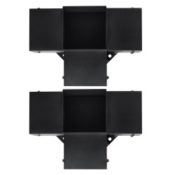 Pergolakulmaraudat nelisuuntaiset hiiliteräksestä 6x6 tuumaa sisämitat 5,6x5,6 2 kpl ulkokäyttöön