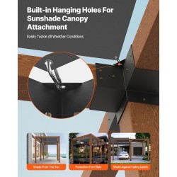 Nelisuuntainen hiiliteräs kulmakiinnikesarja sisämitat 142 x 142 mm 4 kpl pergolaan