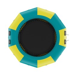 Puhallettava vesitrampoliini 3,1 m paksu PVC-kangas 3-portainen tikas 600 W ilmapumppu