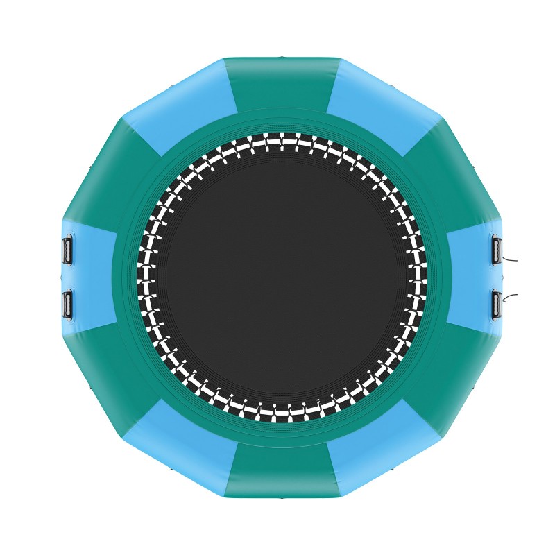 Ilmatäytteinen vesitrampoliini PVC-kangas 3,67-metrinen kolmiportaisella tikkaalla ja sähköpumpulla