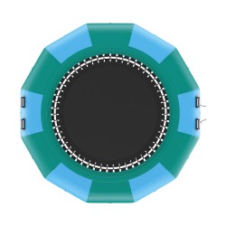 Ilmatäytteinen vesitrampoliini PVC-kangas 3,67-metrinen kolmiportaisella tikkaalla ja sähköpumpulla