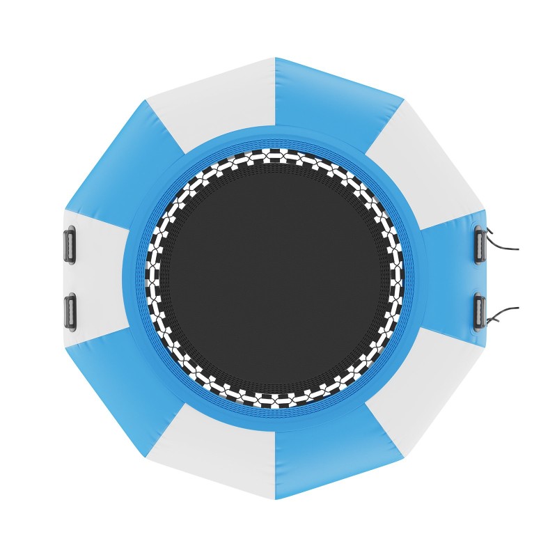 Täytettävä vesitrampoliini 6.5-jalkaa PVC-kangas 3-portainen tikas sähköpumpulla