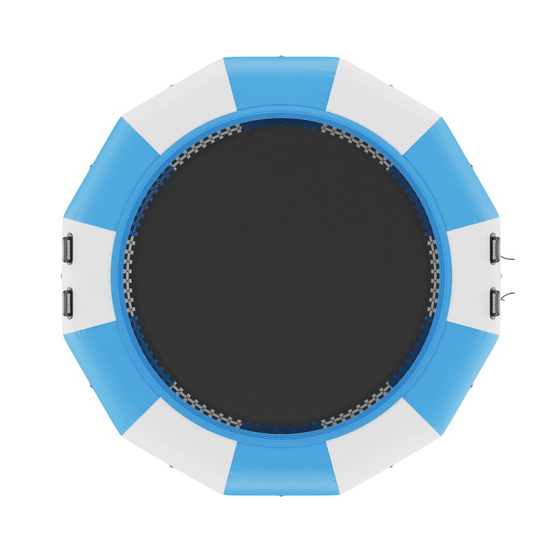 Vesitrampoliini paksu PVC-kangas 13 jalkaa uimatasanne 3-askelmainen tikas 600W pumppu