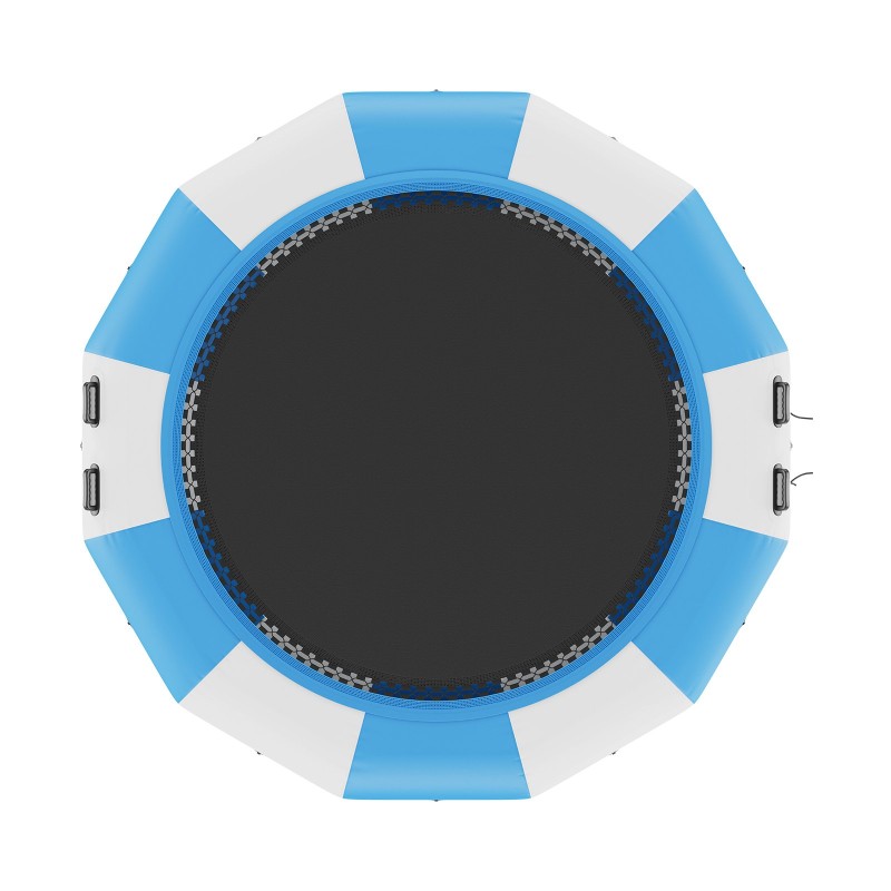 Vesitrampoliini paksu PVC-kangas 13 jalkaa uimatasanne 3-askelmainen tikas 600W pumppu