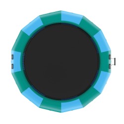 Ilmatäytteinen vesitrampoliini 4,7 m paksu PVC-kangas 3-portaiset tikkaat 600W sähköpumppu