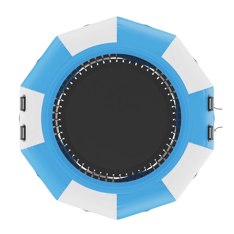 Ilmatäytteinen vesitrampoliini 10 jalan paksu PVC-kangas sisältää 3-portaiset tikkaat ja sähköilmapumpun