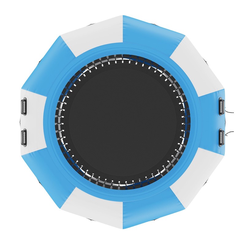 Ilmatäytteinen vesitrampoliini 10 jalan paksu PVC-kangas sisältää 3-portaiset tikkaat ja sähköilmapumpun