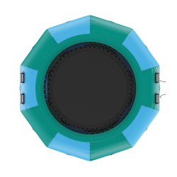 Ilmatäytteinen vesitrampoliini 3100 mm paksu PVC-kangas kannettava 600W ilmapumpulla 3-askelmaisilla tikkailla