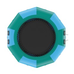 Ilmatäytteinen vesitrampoliini 3100 mm paksu PVC-kangas kannettava 600W ilmapumpulla 3-askelmaisilla tikkailla