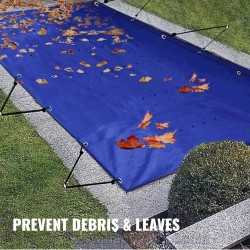 Uima-altaan talviturvapeite PVC 4 x 8 m suorakulmainen