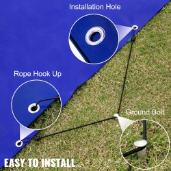 Uima-altaan talviturvapeite PVC 4 x 8 m suorakulmainen