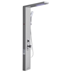 Suihkupaneeli 53 tuuman harjattu ruostumaton teräs 5-toiminen LED seinäasennus