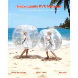 Täytettävät törmäyspallot 2 kpl 0,8 mm PVC halkaisija 1,2 m ulkokäyttöön