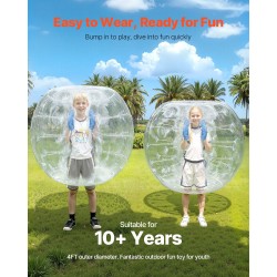 Täytettävät törmäyspallot 2 kpl 0,8 mm PVC halkaisija 1,2 m ulkokäyttöön