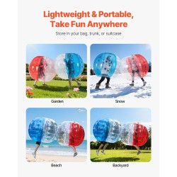 Täytettävät törmäyspallot 0,8 mm paksu PVC-materiaali 1,5 m 2 kpl ulkopeleihin