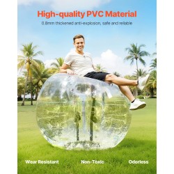 Törmäilypallo 0,8 mm PVC 1 kpl 1,5 m ulkoleikkeihin teiniikäisille ja aikuisille