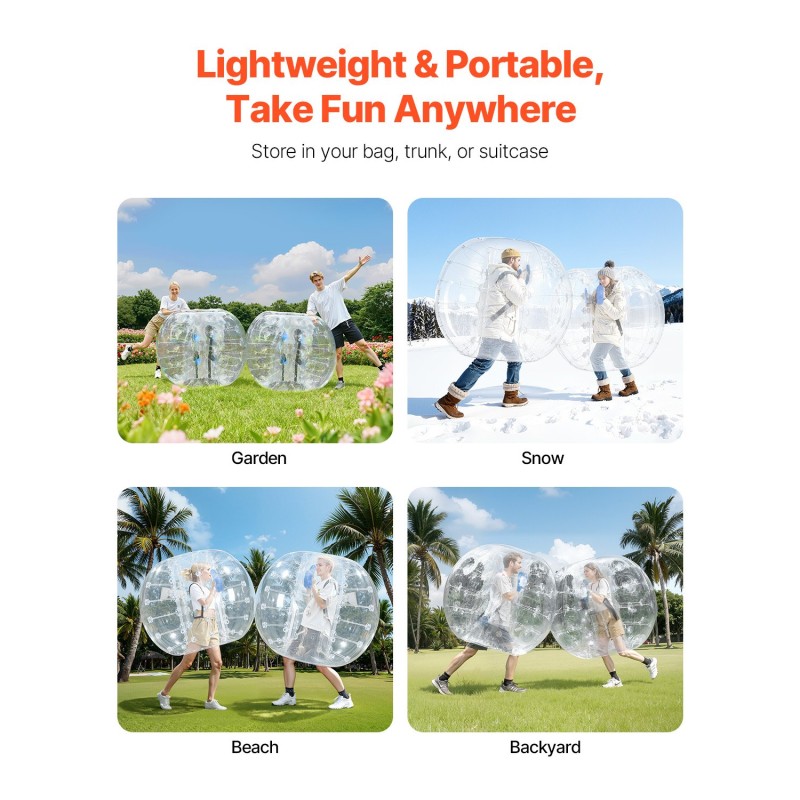 Törmäilypallo 0,8 mm PVC 1 kpl 1,5 m ulkoleikkeihin teiniikäisille ja aikuisille