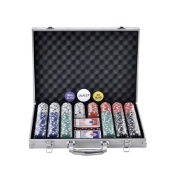 Pokerisetti 500 kpl 11 5 g pelimerkit alumiinisalkussa PS muovi ja rauta