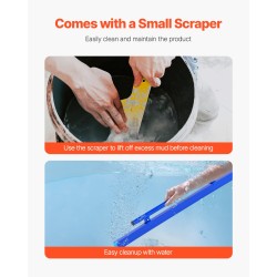 Betonitasoitin 48-tuumainen alumiiniseos integroidulla vatupassilla ja käännettävällä kahvalla