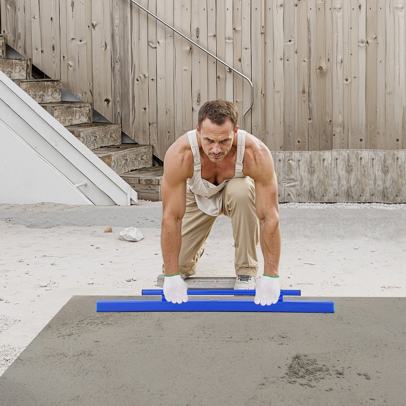 Betonitasoitin 48-tuumainen alumiiniseos integroidulla vatupassilla ja käännettävällä kahvalla