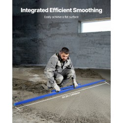 Alumiininen betonilasta 2445 mm säädettävällä kahvalla lattioiden tasoittamiseen