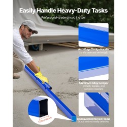 Alumiininen betonilasta 2445 mm säädettävällä kahvalla lattioiden tasoittamiseen