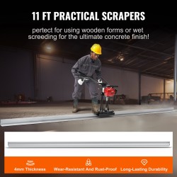 Bensiinikäyttöinen betonitasoitin 3370 mm alumiininen suorareunainen lauta 4-tahtinen moottori 6500 kierrosta minuutissa