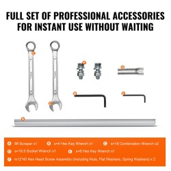 Bensiinikäyttöinen betonijyrsin 2445 millimetriä alumiininen suorareunalaatta 6500 kierrosta minuutissa säädettävä kahva