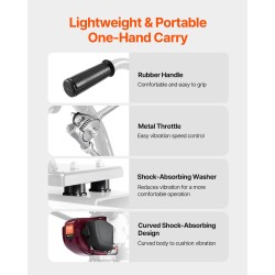 Bensiinikäyttöinen betonitasoitin kolmesataakuusikymmentäkuusi senttimetriä alumiinilautalla teräsrungolla nelitahtisella