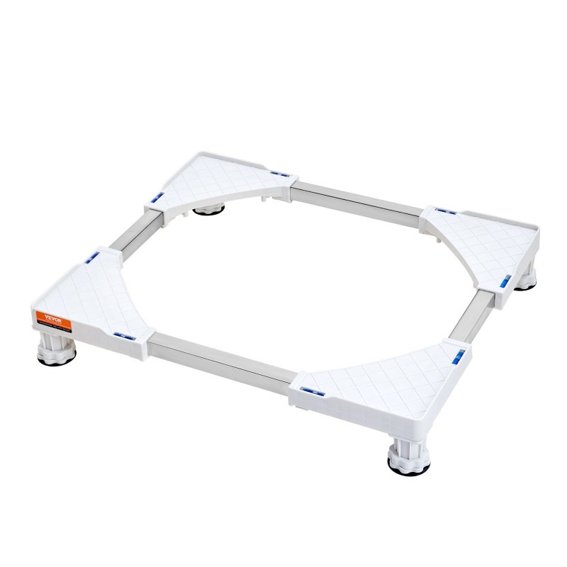 Säädettävä laitetaso pesukoneelle kuivausrummulle jääkaapille polypropeeni ja ruostumaton teräs 414–691 mm