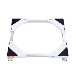 Säädettävä laitetaso pesukoneelle kuivausrummulle jääkaapille polypropeeni ja ruostumaton teräs 414–691 mm