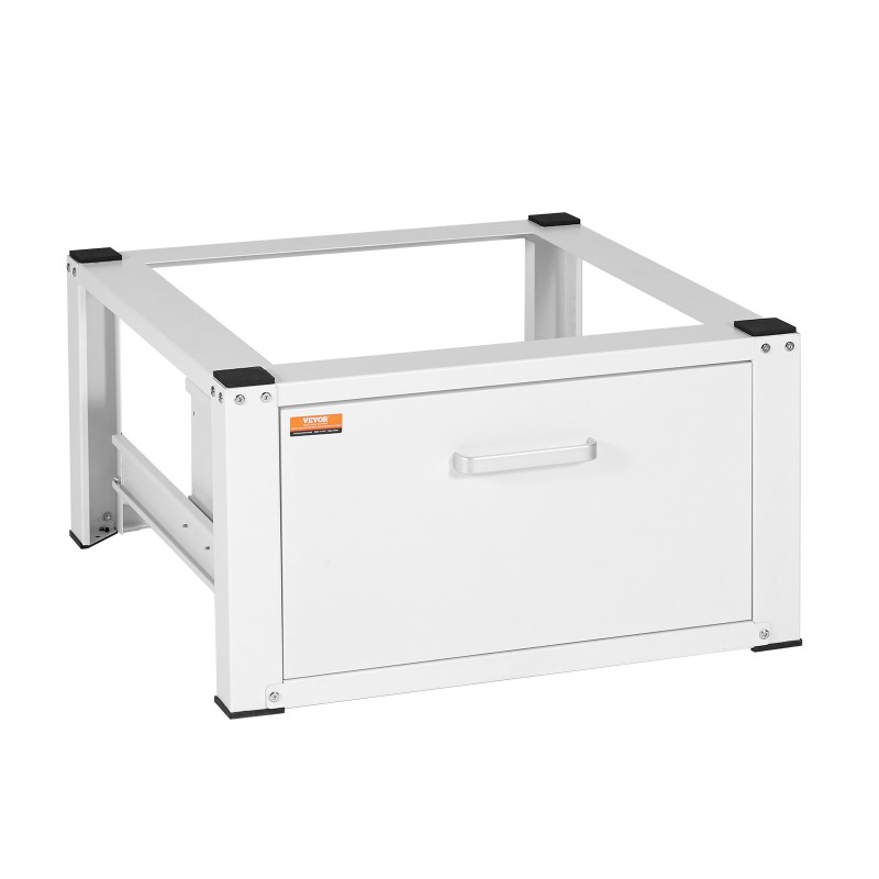 Pyykinpesukoneen jalusta kylmävalssattu teräs 299kg kantavuus 406mm nostokorkeus lisäsäilytila tärinää vaimentava