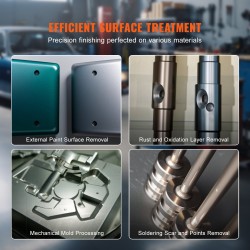 Hiekkapuhalluskaappi kylmävalssatusta teräksestä 227,1 l jaloilla puhalluspistoolilla 4 keraamista suutinta