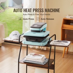 Automaattinen lämpöprässi 38,1x38,1 cm lämmityslevy T-paitoille sublimaatioon vinyylille