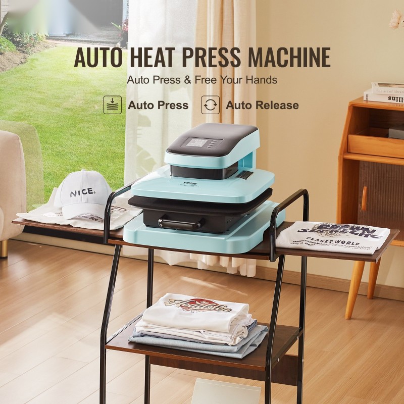 Automaattinen lämpöprässi 38,1x38,1 cm lämmityslevy T-paitoille sublimaatioon vinyylille