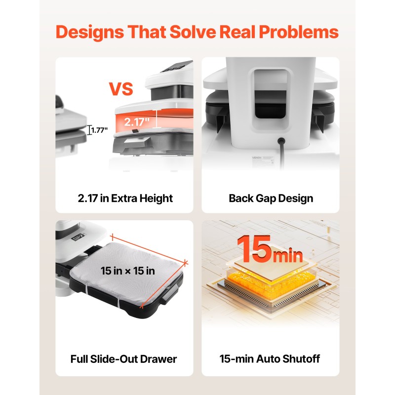 Pöytämallinen automaattinen lämpöprässi 38 x 38 cm sublimaatioon ja vinyylille