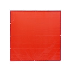 Hitsausverho paloa hidastava vinyyli 1,8 x 1,8 m 6-tason UV-suojaus ripustusreiät punainen