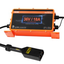 Akkulaturi 36V 18A golfkärryihin alumiinikuori IP67 älykäs lataus