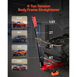 Korin oikaisulaite 6T vetovoima hydraulinen jalkapumppu kääntyvä pylväs 16 oikaisutyökalua